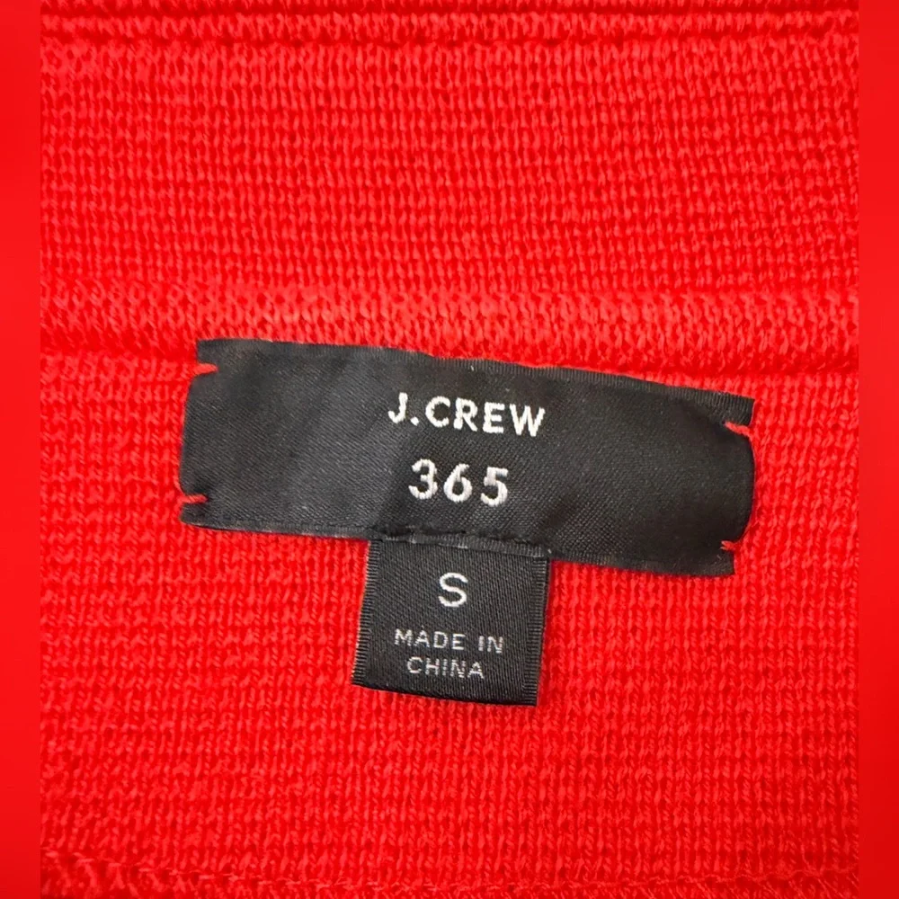J. Crew 365 Red Sophie Open Front Sweater Blazer Cardigan - S